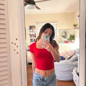 Hollister Red Women's Crop Top